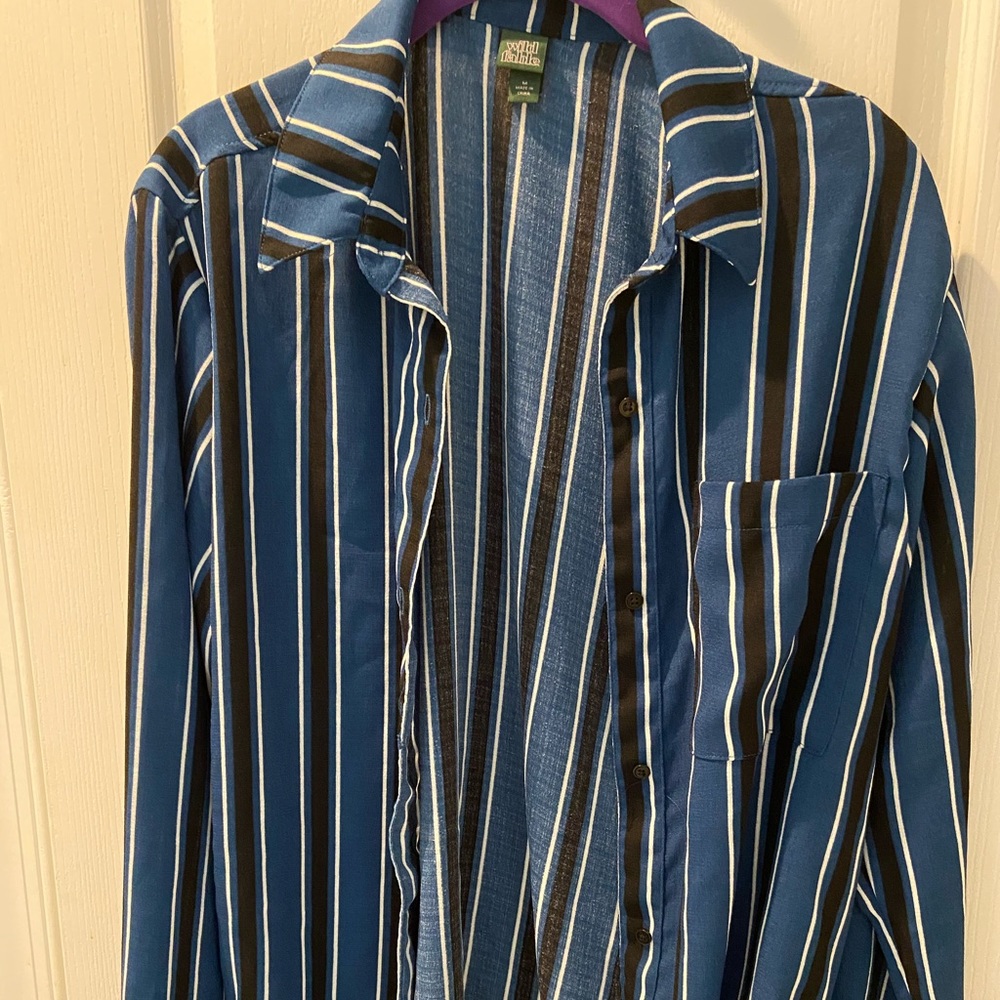 Blue Striped Button Down